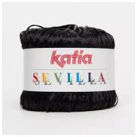 Пряжа Sevilla Katia(Севилла),50г/140м, 100% полиамид, цвет 002 черный, 1 моток