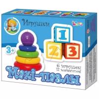 Пазл макси 12 "Игрушки"