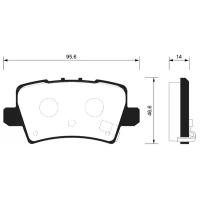 Sp1570sns_колодки Дисковые! Задние Honda Civic 1.3i/1.4/1.8i/2.2cdti 06> Sangsin brake арт. SP1570