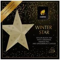 Чай Curtis "Winter Star", черный ароматизированный средний лист 20 пирамидок