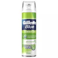 Гель для бритья Blue Sensitive Gillette 2 шт