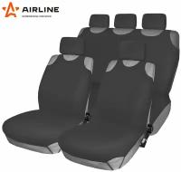 Airline чехлы-майки f2k компл.передние/задние, цвет серый, полиэстер(asc-f2k) ascf2k