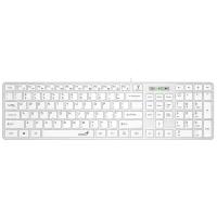 Клавиатура Genius SlimStar 126 wired keyboard white color (12 Multimedia Function Keys and 4 dedica