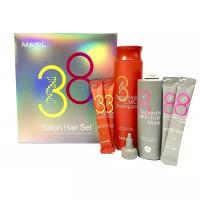 MASIL 38 SECONDS SALON HAIR SET Набор: Восстанавливающий шампунь для волос с аминокислотами, Маска для быстрого восстановления волос 200мл+300мл+8мл*4