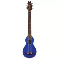 Washburn RO10STBLK акустическая Travel-гитара с кофром, цвет синий