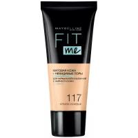 Maybelline New York Тональный крем Fit Me, 30 мл, оттенок: 117 Кремово-бежевый