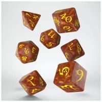 Набор кубиков Q-workshop Classic RPG Caramel & yellow Dice Set (7)