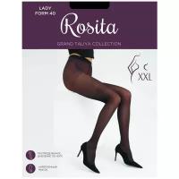 Колготки Rosita Lady Form, 40 den, 2 шт., размер 6, черный