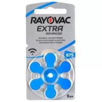 Элемент питания Rayovac для слуховых аппаратов 675 1.45V (6 шт)