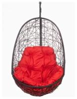 Подвесное кресло кокон Bigarden Easy BS без стойки (красная подушка)