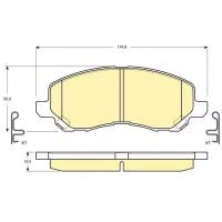 Дисковые тормозные колодки передние GIRLING 6132879 (4 шт.)