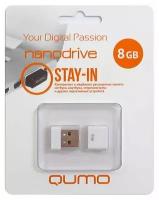 USB-накопитель Qumo 8GB, USB 2.0 (белый)