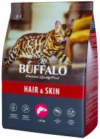 Баффало Mr.Buffalo Adult Hair&Skin 1,8кг с лососем для кожи и шерсти сухой корм для кошек