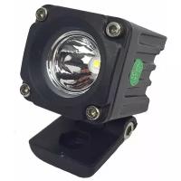 Квадратная светодиодная фара MINI 10W 1 LED CREE дальнего света 4 СМ 12-24 вольт/авто/внедорожник/автобус/мото/на дуги/на вилку/квадроцикл