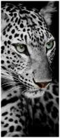 Самоклеящиеся фотообои "Задумчивый леопард", размер: 90x210 см