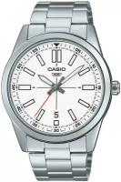 Наручные часы CASIO Collection Наручные часы Casio Collection MTP-VD02D-7E, бежевый, серебряный