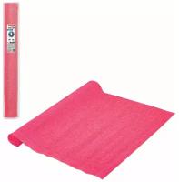 Цветная бумага крепированная в рулоне BRAUBERG FIORE, 50х250 см, 1 л., 140 г/м2 1 л., ярко-розовый (951)