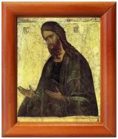 Святой Иоанн Предтеча, XV в, икона в рамке 8*9,5 см