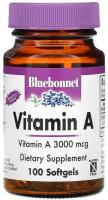 Капсулы Bluebonnet Nutrition Vitamin A 3000 мкг (10 000 МЕ), 100 г, 100 шт