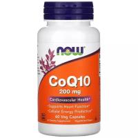 Coenzyme Q10 Now Foods С(Коэнзим Q10 Нау Фудс 200 мг), 60 капсул