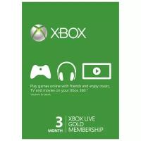 Xbox LIVE Gold 3 месяца Карта подписки