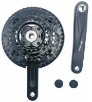 Система PROWHEEL TS-CU02*175mm,(44/32/22)AL-6061-T6,CHAINLINE:50,под квадрат,черный