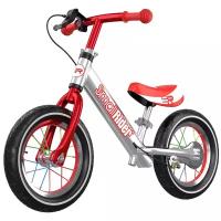 Беговел-велосипед Small Rider Foot Racer 3 Air, серебристый/красный