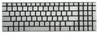 Keyboard / Клавиатура для ноутбука Asus G771, N551, ROG GL552JX, GL552VL, GL552VW, GL552VX, N552VX, серебристая, без рамки, с подсветкой, гор. Enter