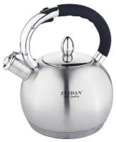 Чайник со свистком Zeidan Z-4160 для плиты / 3.2 л / нержавеющая сталь