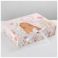 Коробка складная подарочная «8 марта, Girl», 31 × 24,5 × 9 см