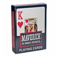 Игральные карты Maverick (крупный индекс), синие