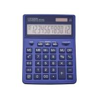 Калькулятор настольный CITIZEN SDC-444NVE (204х155 мм), 12 разрядов, двойное питание, темно-синий, 1 шт