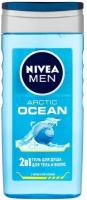 Гель для душа мужской Nivea Men 2в1 "Arctic OCEAN" для тела и волос с морской солью, 250 мл