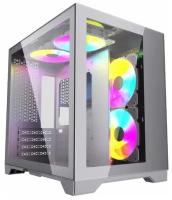 Корпус Powercase Vision Micro, White, Tempered Glass, 4х 120mm 5-color fan, mATX (CVWM-L4)