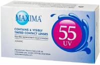 Maxima 55 UV Aspheric, 6 линз В упаковке 6 штук Оптическая сила -3.25 Радиус кривизны 8.6