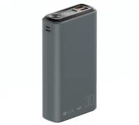 Внешний аккумулятор Olmio QS-30 30000mAh, 20W, QuickCharge3.0/PowerDelivery, LCD, темно-серый 043845