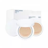 Missha Тональный флюид Magic Cushion Moist Up Set PA+++ (с запасным блоком), SPF 50+, 30 г