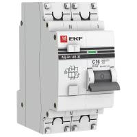 Дифференциальный автомат EKF АД-32 2П 30 мА C 3 кА AC электронный 16 А 30 мА