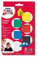 Комплект полимерной глины для детей FIMO kids «Базовый», 6 блоков по 42 гр