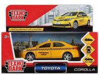 Машинка Технопарк TOYOTA COROLLA такси желтый 12 см COROLLA-T