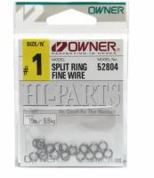 Кольца заводные для рыбалки OWNER SPLIT RING FINE WIRE №1 (уп.24шт)