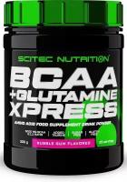 Аминокислоты BCAA (БЦАА), Scitec Nutrition, BCAA+Glutamine Xpress, 300 г, Бабл-Гам