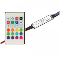 Arlight Контроллер SMART-MINI-RGB-SET (12-24V, 3x1.5A, ПДУ 24кн, IR) (Arlight, IP20 Пластик) 031594