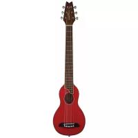 Washburn RO10STRK акустическая Travel-гитара с кофром, цвет красный