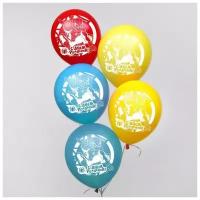 Воздушные шары "С днем рождения" Человек Паук (набор 25 шт) 12 дюйм 1175604
