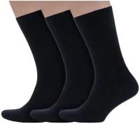 Носки Dr. Feet, 3 пары, размер 31, черный