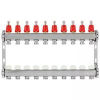 Коллектор ColSys 804 10 выходов с расходомерами и термостатическими клапанами