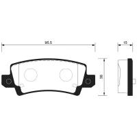 Колодки тормозные задние SANGSINBRAKE SP1503