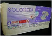 Подгузники для взрослых "Solomed" Premium, размер "XL" (объем талии/бедер до 175 см), с полным влагопоглощением не менее 2800 г