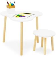 Комплект детской мебели стол "Клевер" и табурет "Круг"